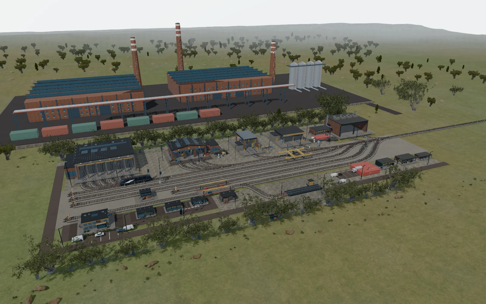 Le dépôt allemand et son environnement industriel